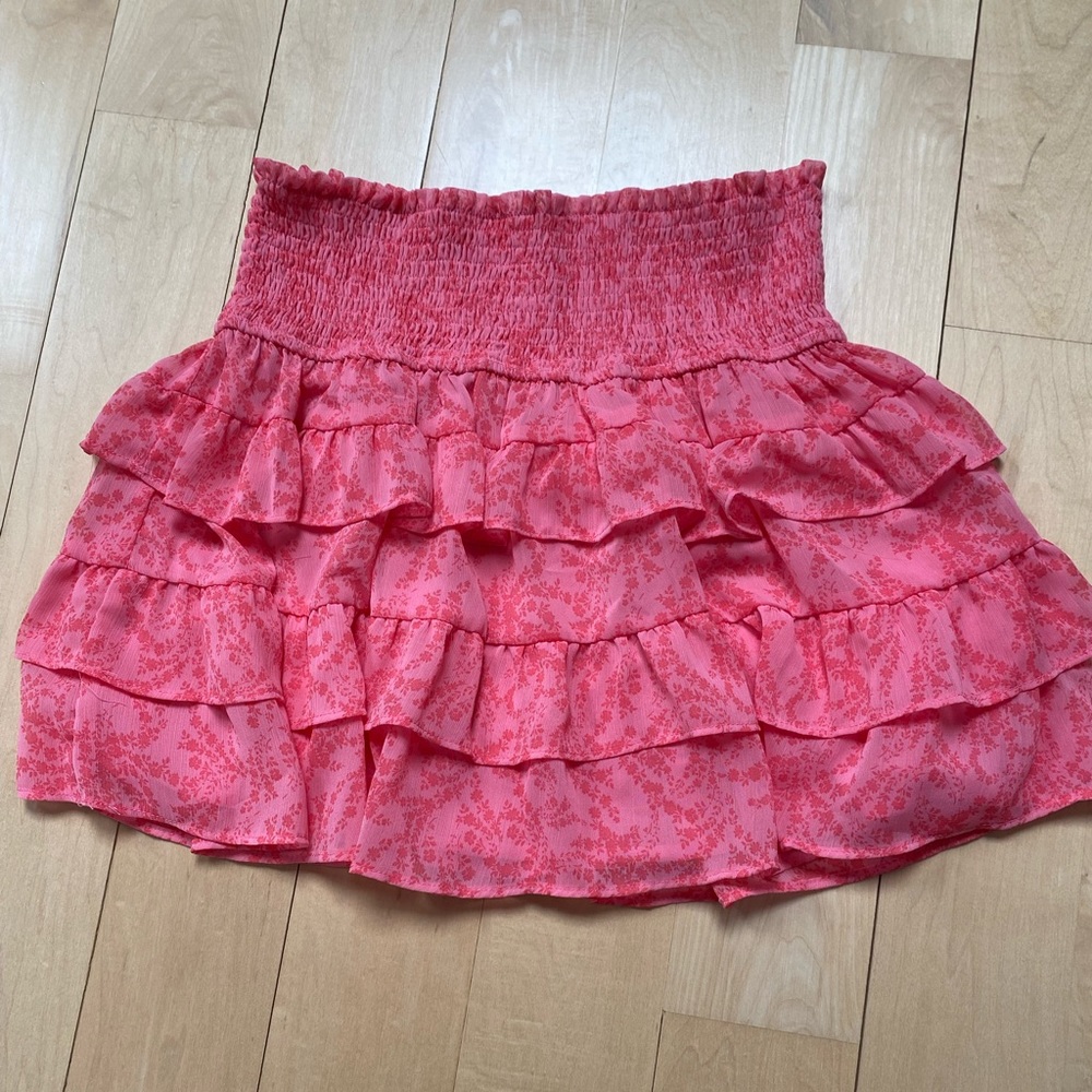 Pink flowy skirt